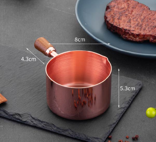 不鏽鋼醬料杯 | 玫瑰金 | 口徑5.3~8 cm 304不鏽鋼 1/4~1/1短木柄鍋