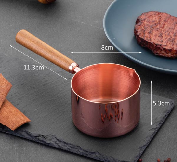 不鏽鋼醬料杯 | 玫瑰金 | 口徑5.3~8 cm 304不鏽鋼 1/4~1/1長木柄鍋