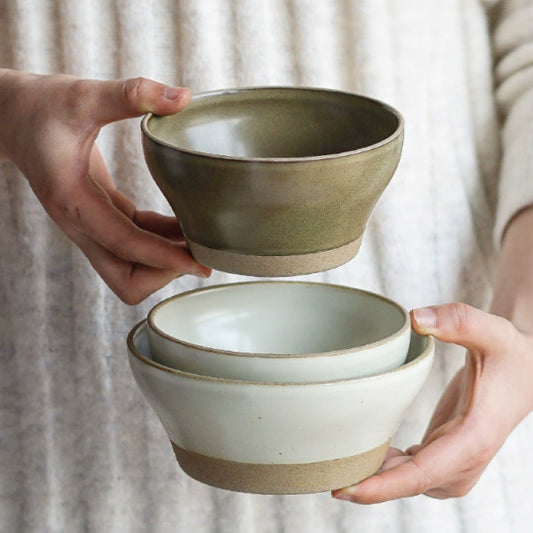 4.75吋復古粗陶寬口碗 | 2色 | 直徑12 cm 陶瓷 寬口碗