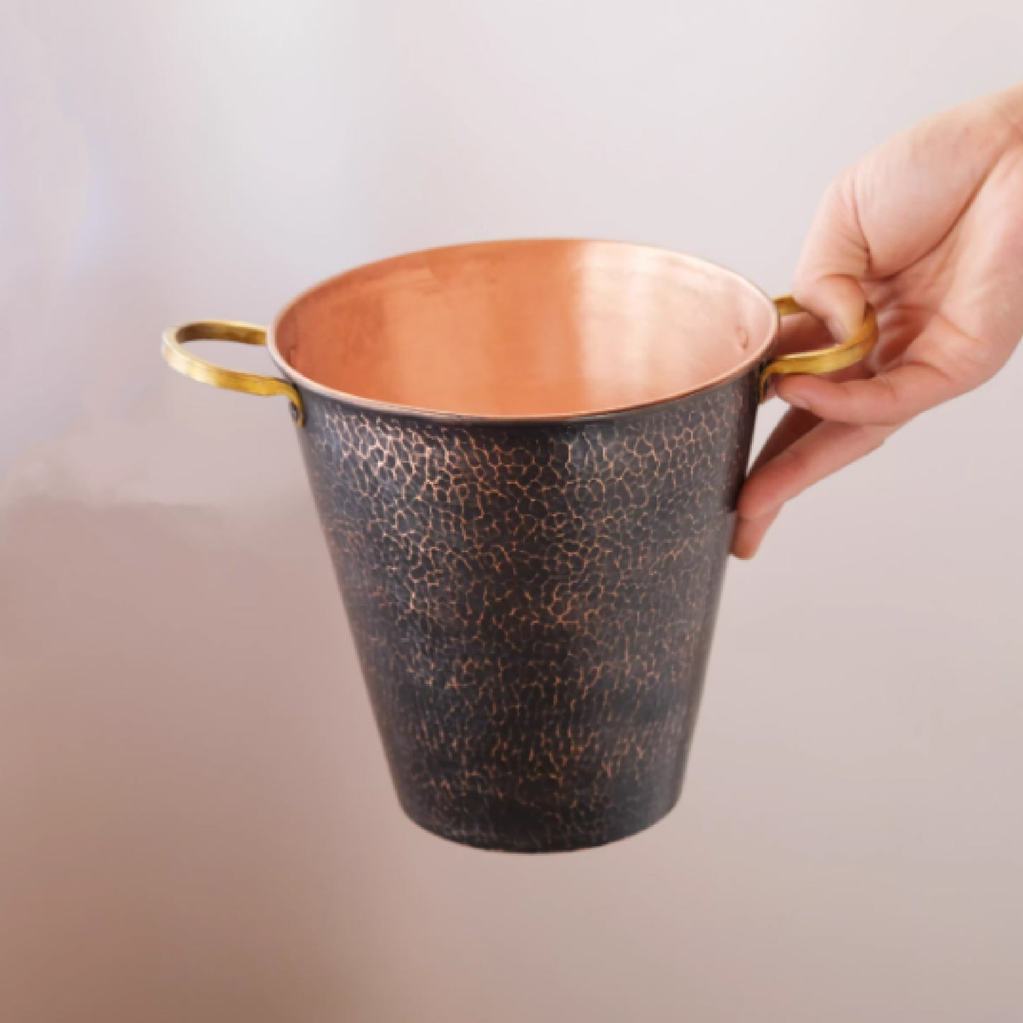 手工純銅雙耳冰桶 | 2色 | 口徑 15~20 cm 銅 冰桶