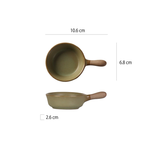 4吋粗陶短柄陶瓷醬料碗 | 8色 | 10.6 cm 陶瓷 醬料碗