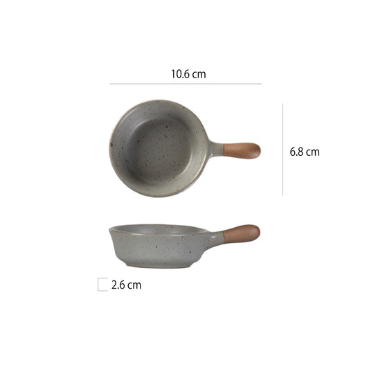 4吋粗陶短柄陶瓷醬料碗 | 8色 | 10.6 cm 陶瓷 醬料碗