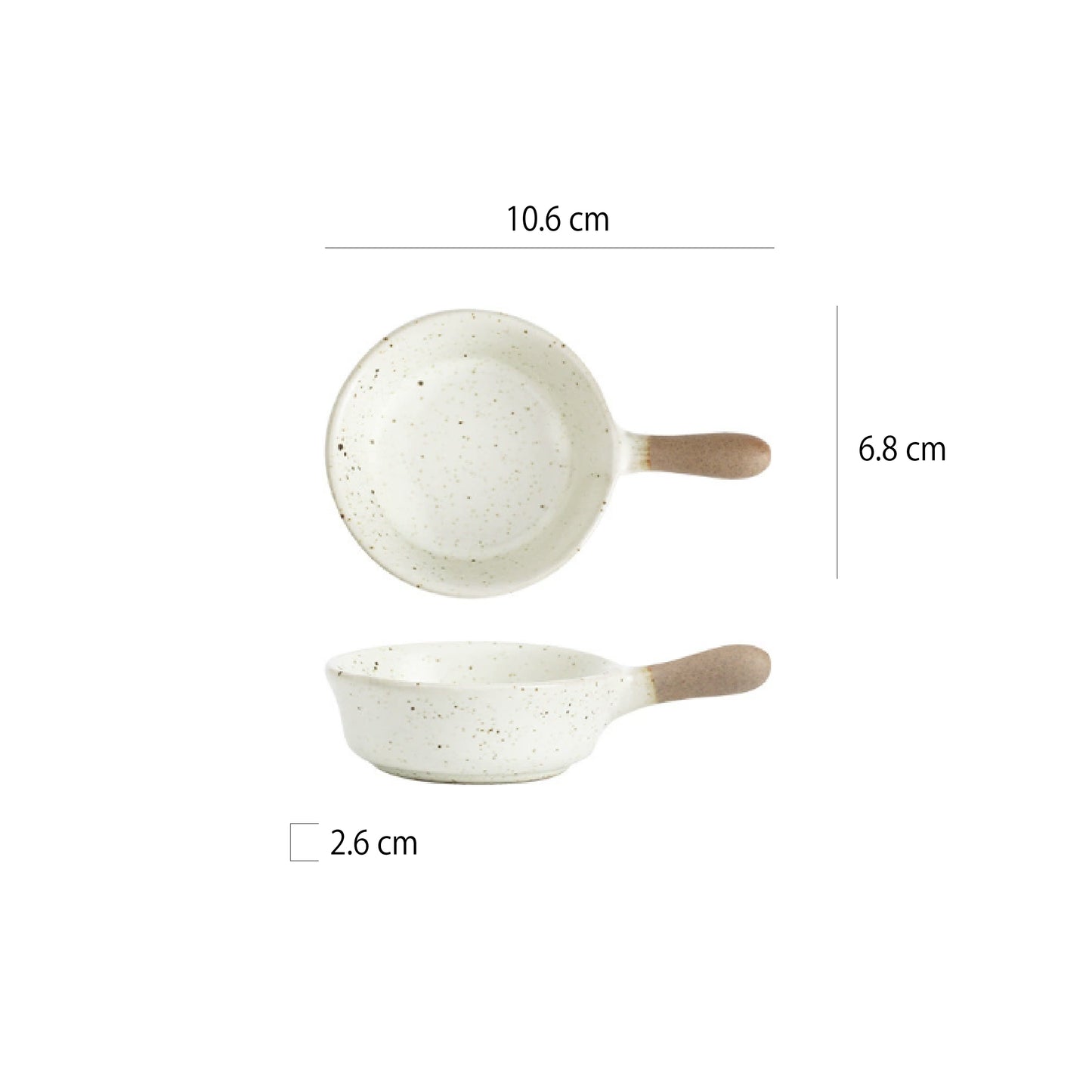 4吋粗陶短柄陶瓷醬料碗 | 8色 | 10.6 cm 陶瓷 醬料碗