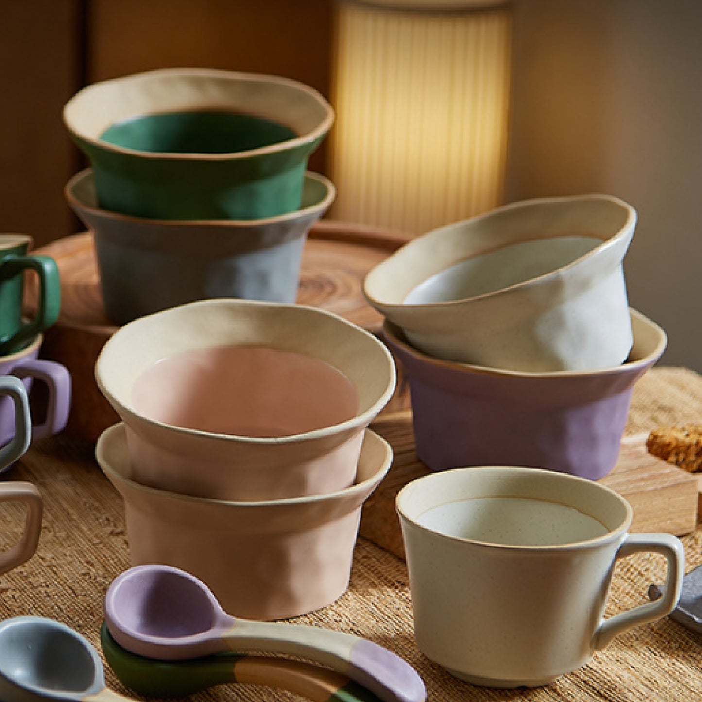 5.5吋粗陶帽帽碗 | 4色 | 直徑14 cm 陶瓷 寬口碗