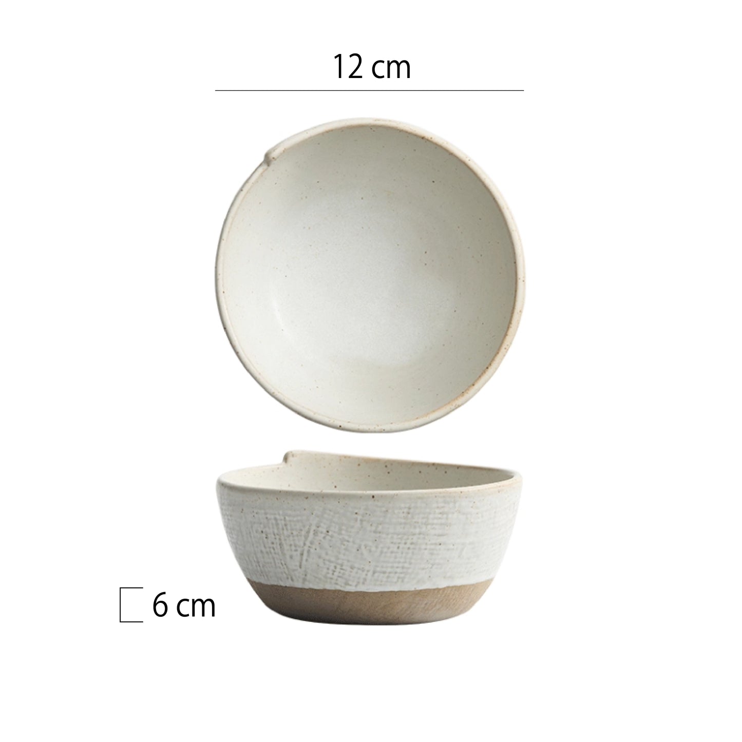 粗陶布紋摺紙碗 | 2色 | 直徑9.9~15 cm 陶瓷 醬料碗
