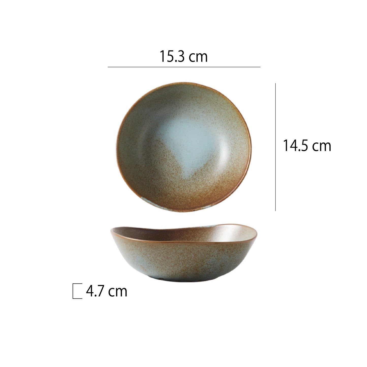 彩染陶瓷不規則亮光碟 | 3色 | 直徑11~19.4 cm 陶瓷 醬料碗