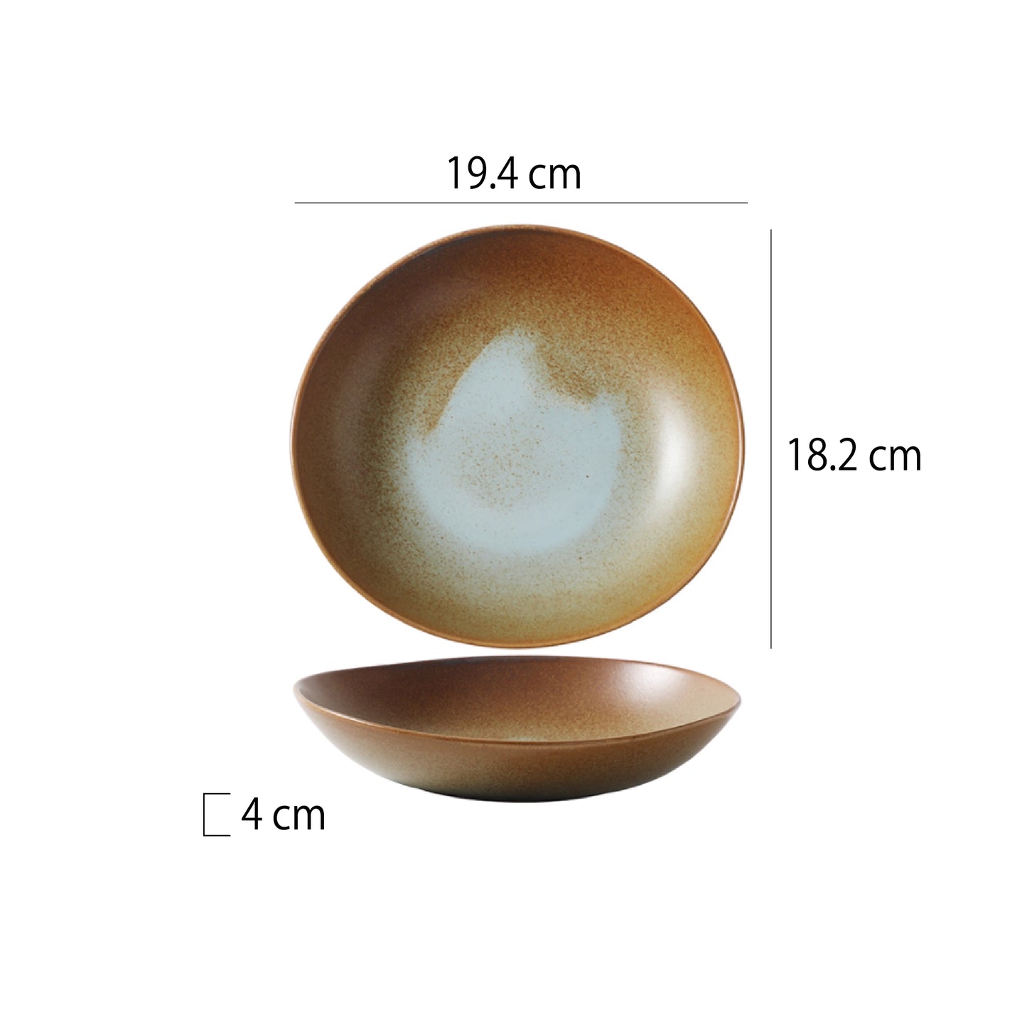 彩染陶瓷不規則亮光碟 | 3色 | 直徑11~19.4 cm 陶瓷 醬料碗