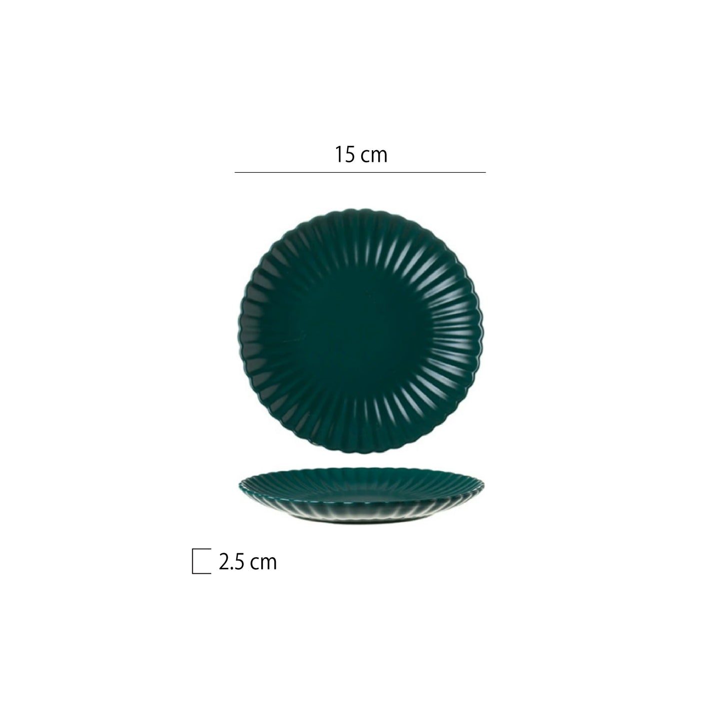 菊花型圓平盤 | 5色 | 直徑 15~25 cm 陶瓷 圓淺盤