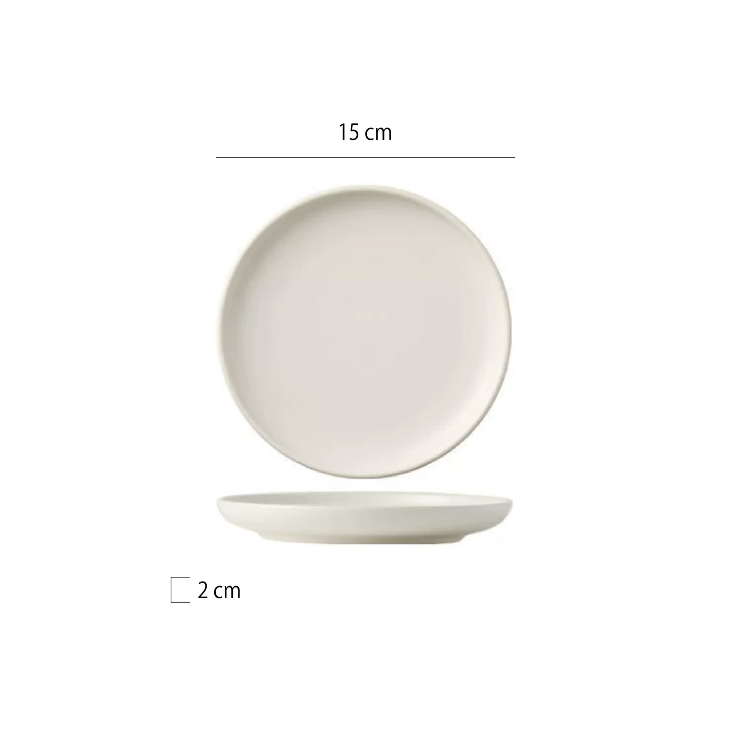 奶油糖果平盤 | 4色 | 直徑 15~25 cm 陶瓷 圓淺盤