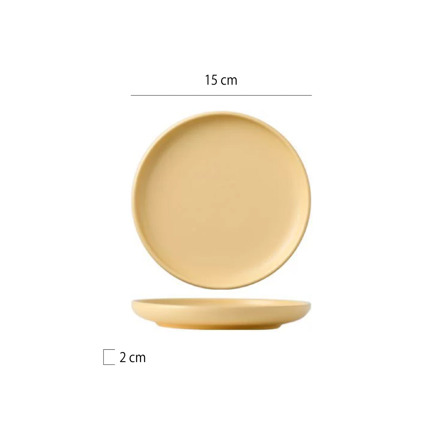 奶油糖果平盤 | 4色 | 直徑 15~25 cm 陶瓷 圓淺盤