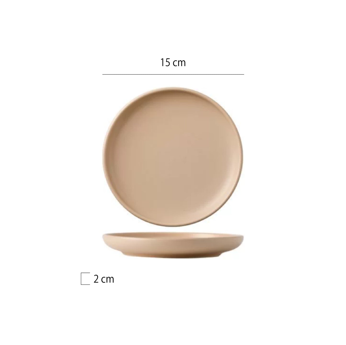 奶油糖果平盤 | 4色 | 直徑 15~25 cm 陶瓷 圓淺盤