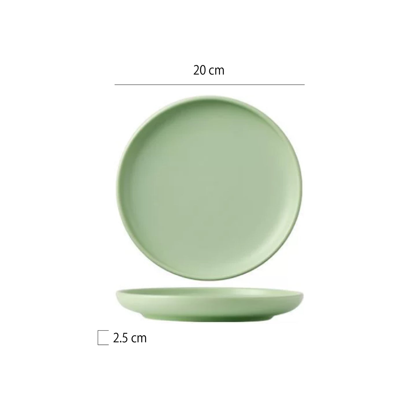 奶油糖果平盤 | 4色 | 直徑 15~25 cm 陶瓷 圓淺盤