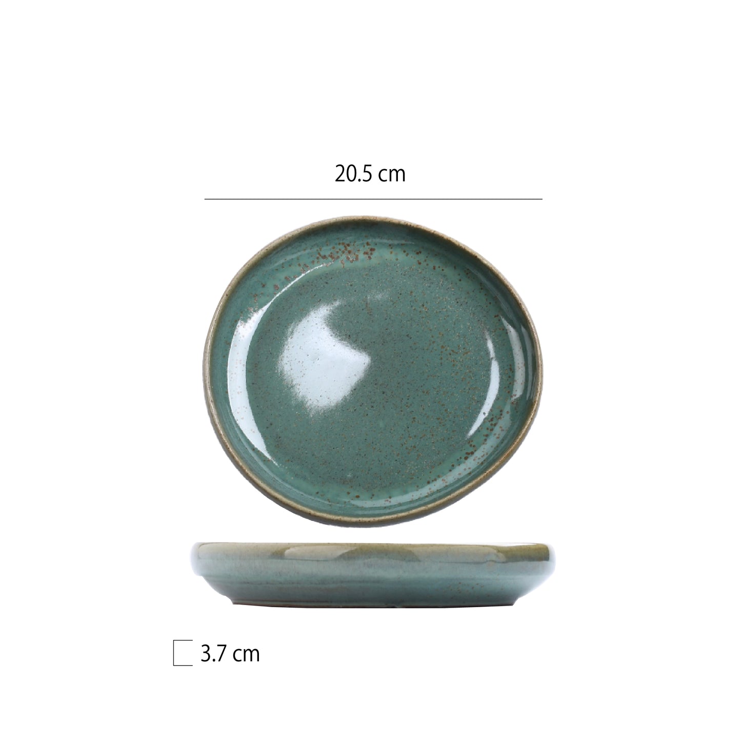 窯變釉異型深盤 | 墨綠 | 直徑 16.5~25.6 cm 陶瓷 圓深盤