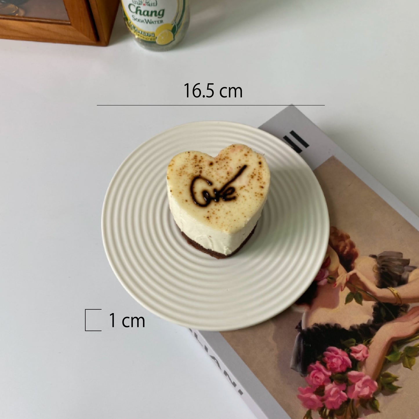 陶瓷點心碟 | 日式庭園枯山水 | 直徑 16 cm 陶瓷 圓淺盤