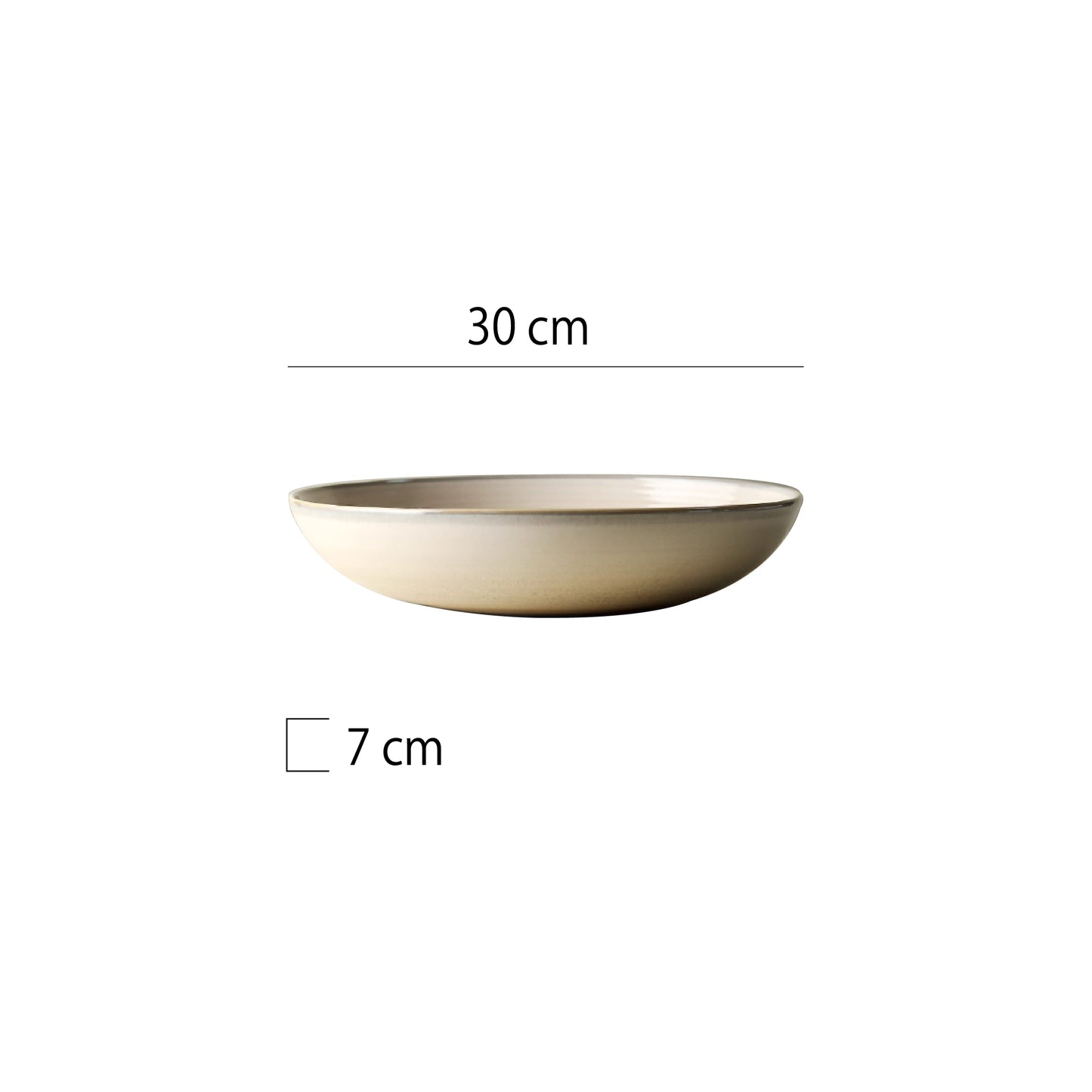 粗陶窯變圓深盤 | 4色 | 直徑 30 cm 陶瓷 圓深盤