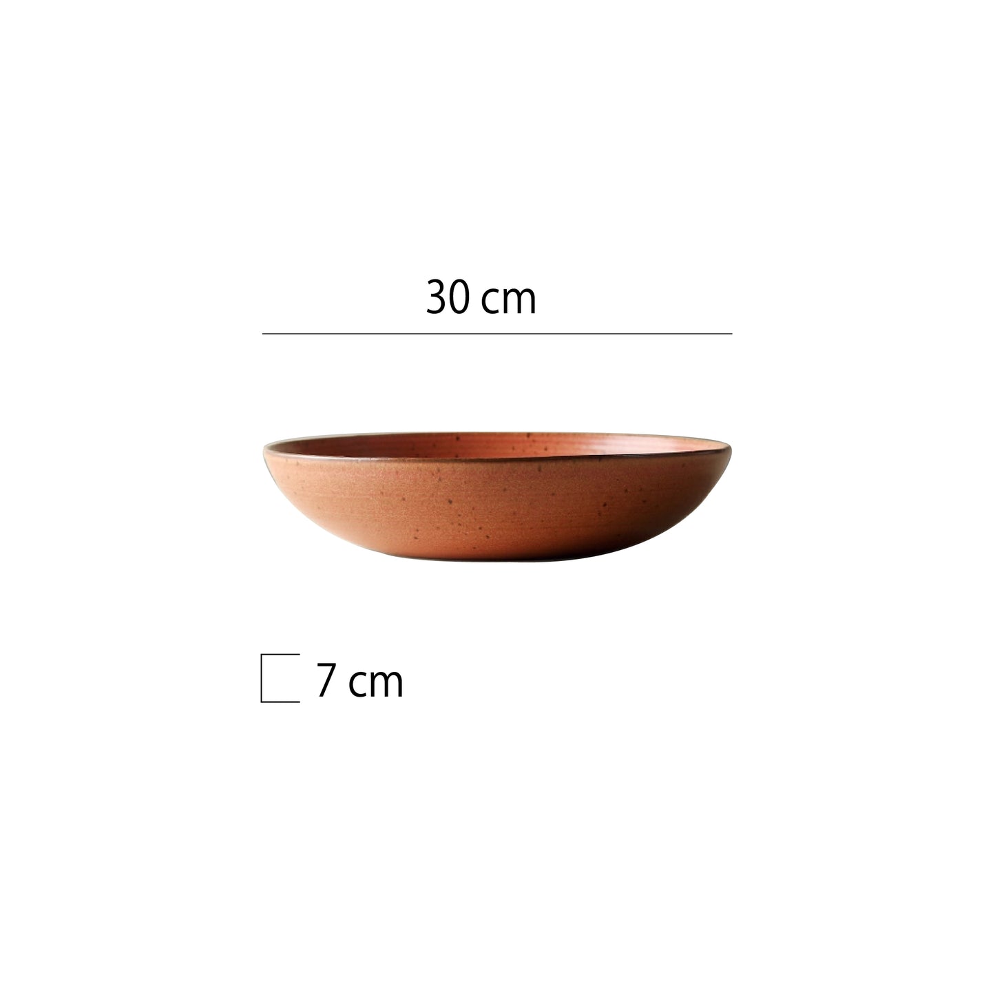 粗陶窯變圓深盤 | 4色 | 直徑 30 cm 陶瓷 圓深盤