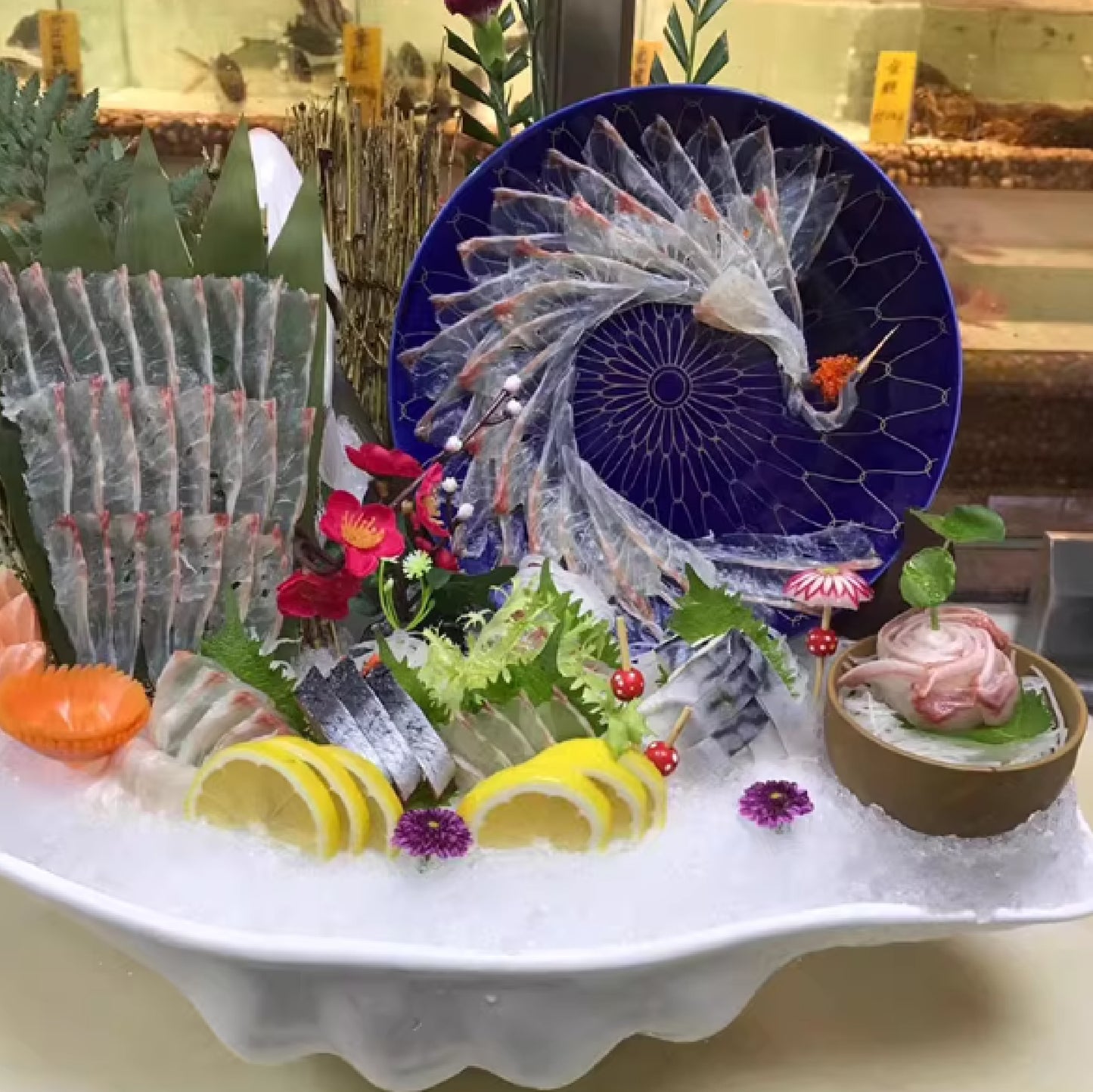 金網藍釉陶瓷圓淺盤 | 寶藍 |  20~35.5 cm  陶瓷 圓淺盤