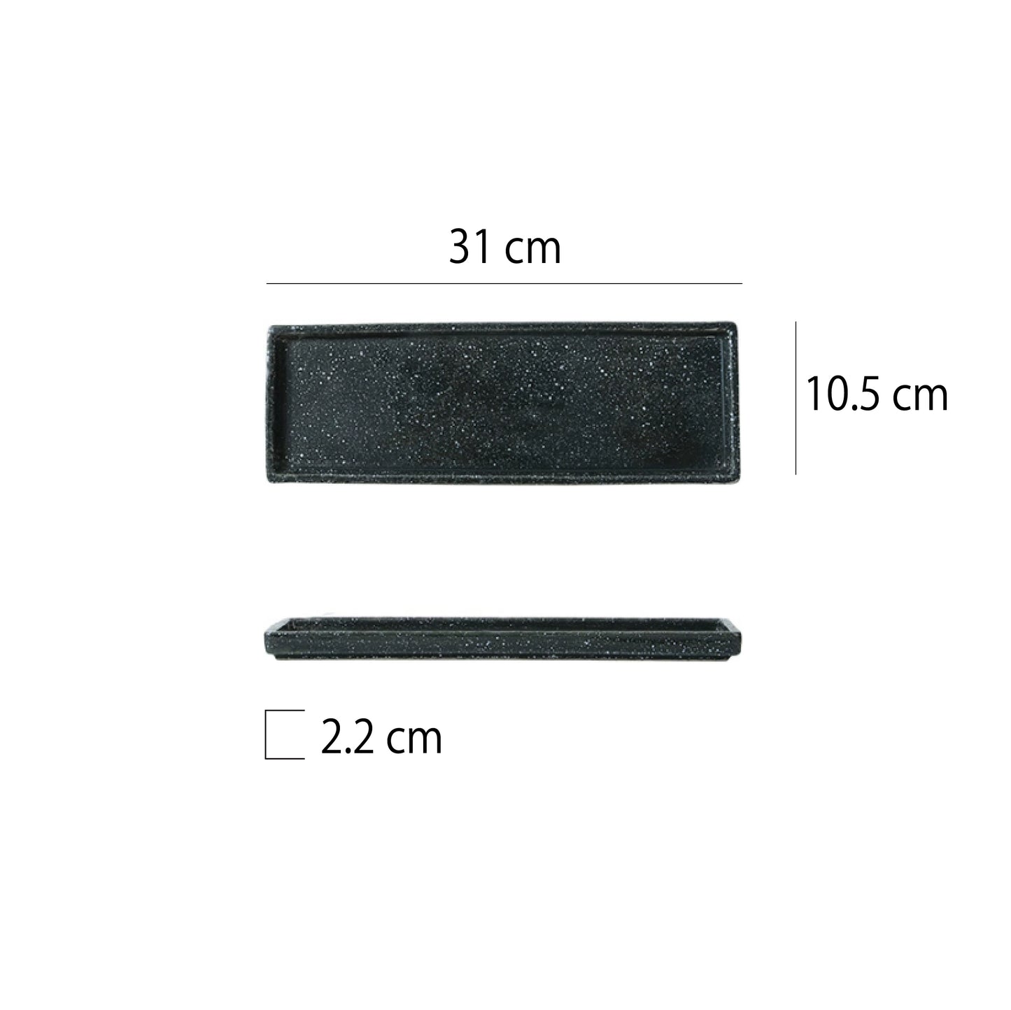 日式立邊長方正角盤 | 9色 | 長 31~36 cm 陶瓷 長方盤