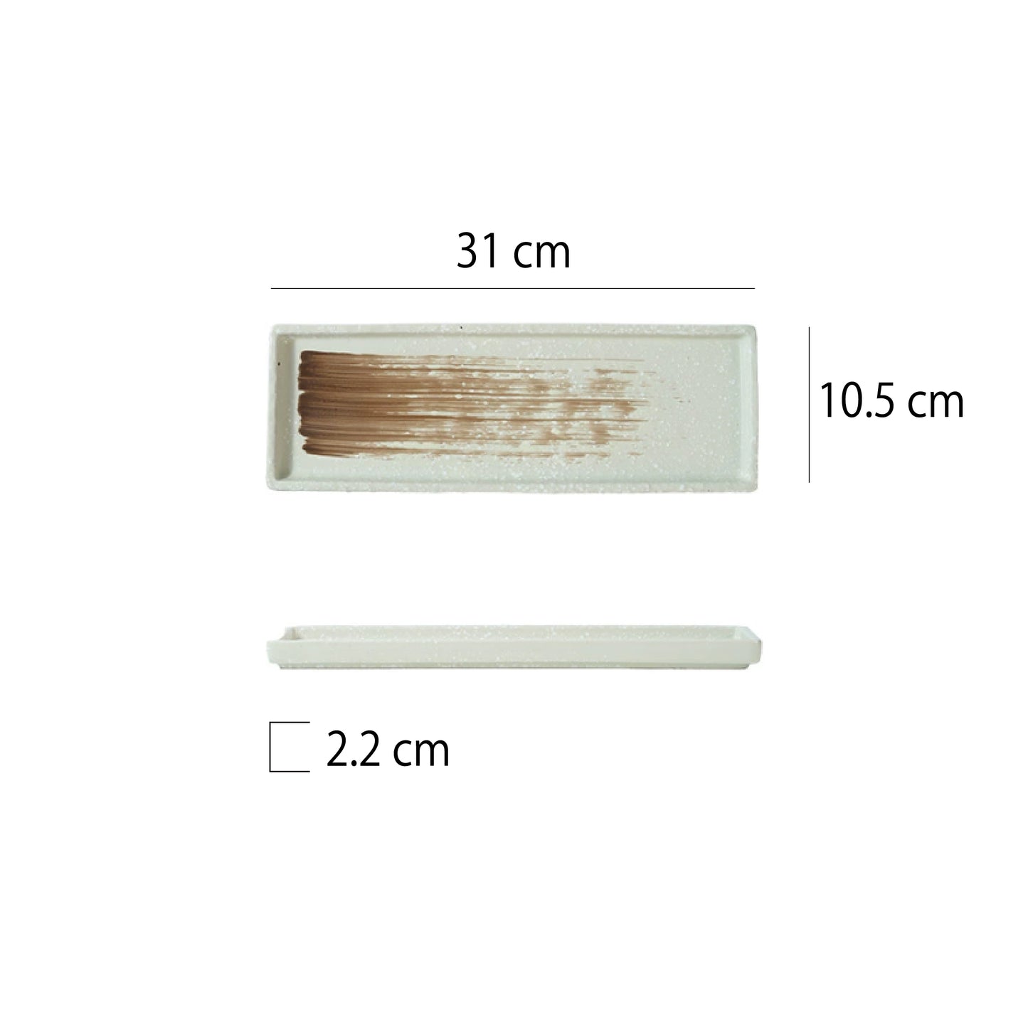 日式立邊長方正角盤 | 9色 | 長 31~36 cm 陶瓷 長方盤