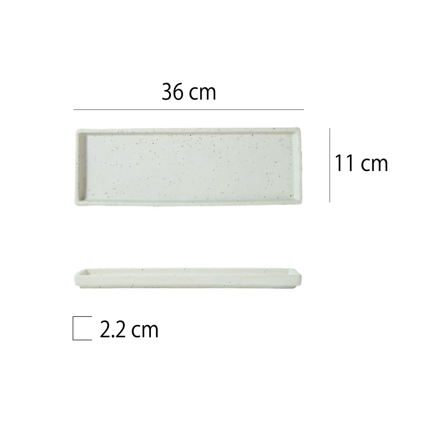 日式立邊長方正角盤 | 9色 | 長 31~36 cm 陶瓷 長方盤