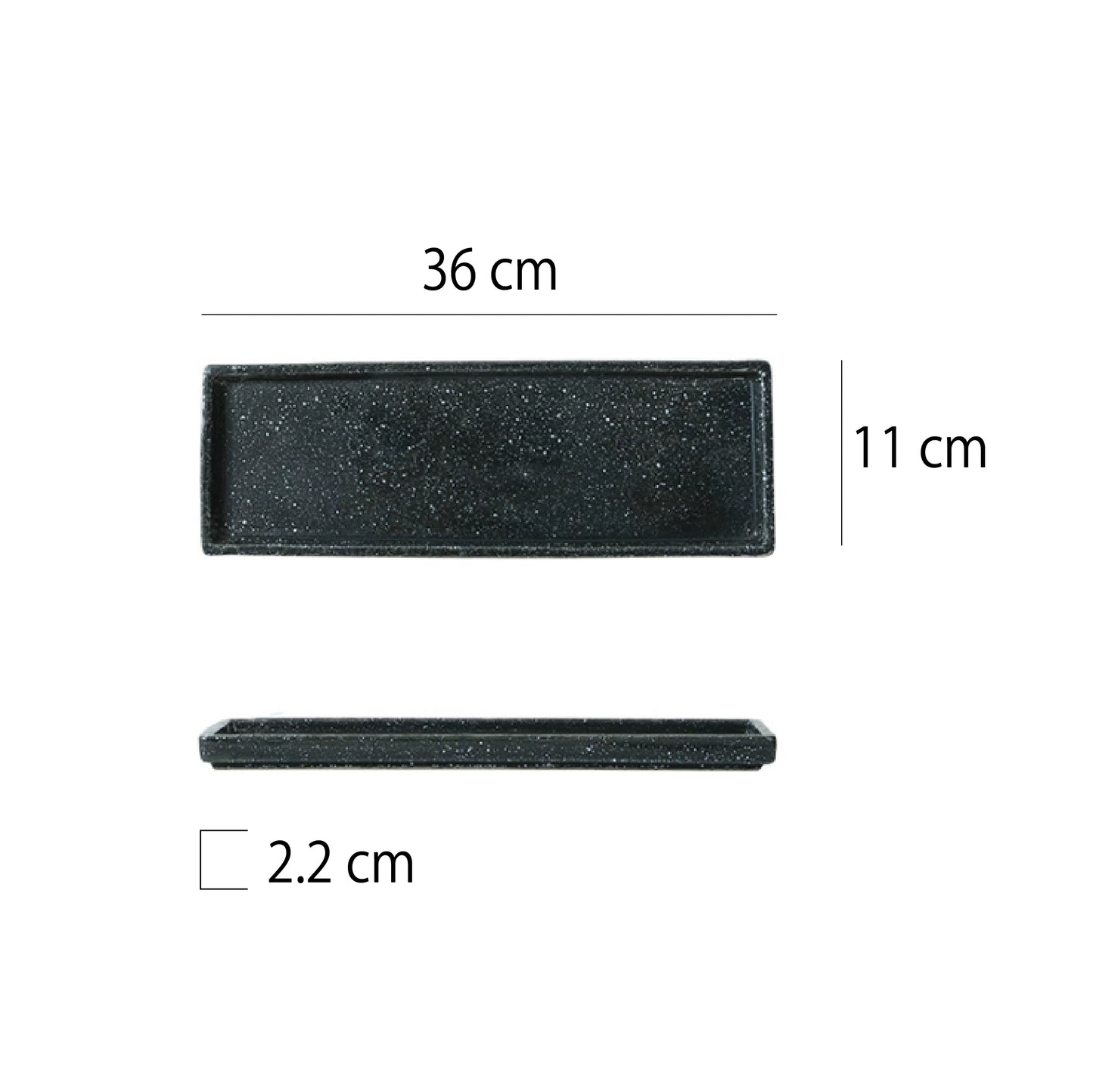 日式立邊長方正角盤 | 9色 | 長 31~36 cm 陶瓷 長方盤