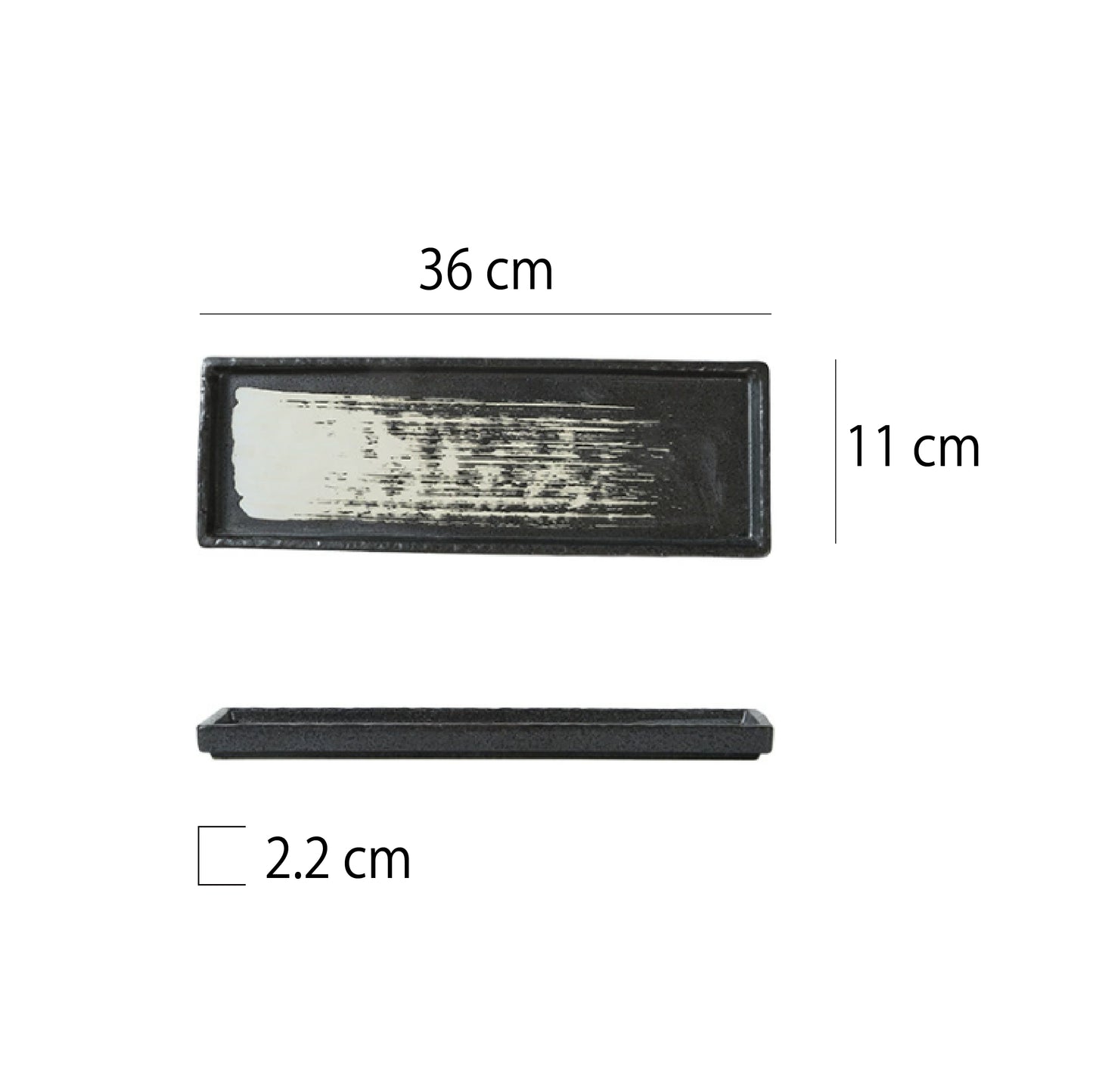 日式立邊長方正角盤 | 9色 | 長 31~36 cm 陶瓷 長方盤