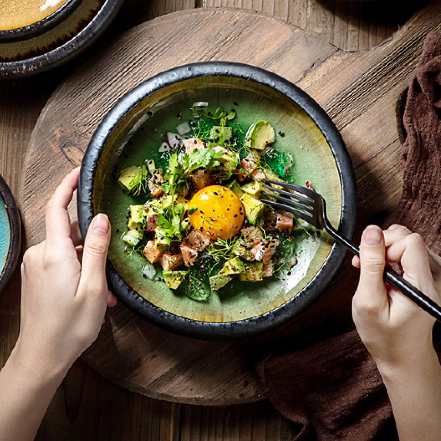 冰裂釉盤 | 3色 | 直徑12~18.5 cm 陶瓷 小深盤