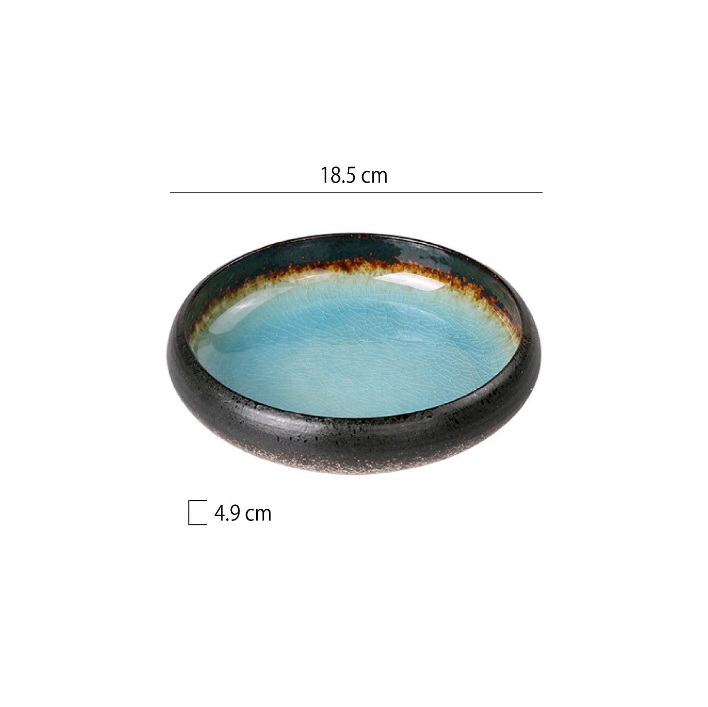 冰裂釉盤 | 3色 | 直徑12~18.5 cm 陶瓷 小深盤