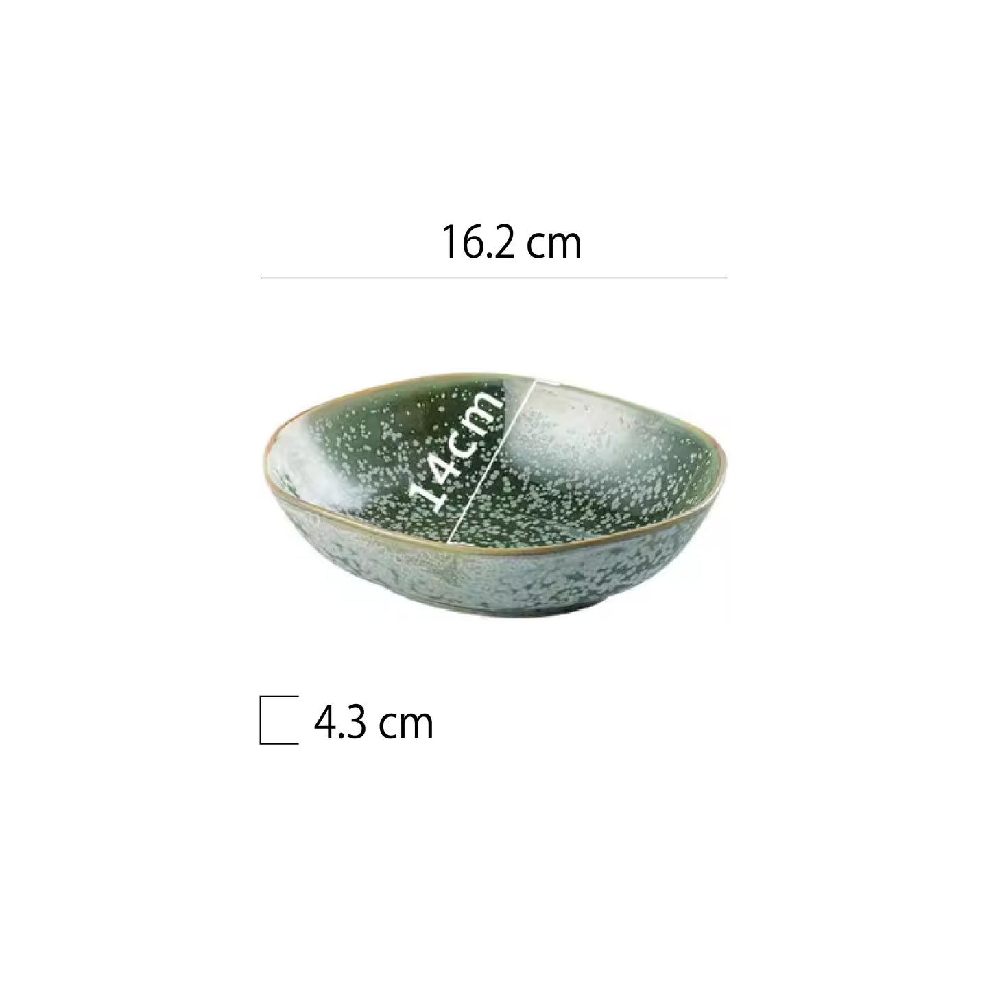 山野風異型深盤 | 8色 | 長 16.2 cm 陶瓷 異型深盤