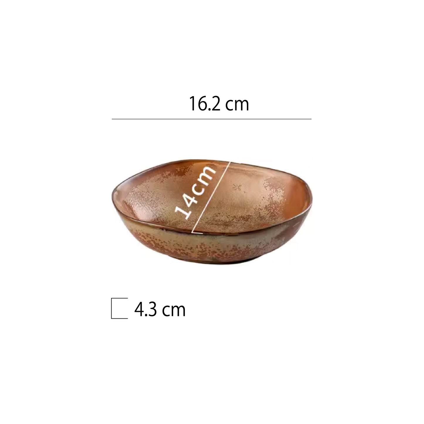 山野風異型深盤 | 8色 | 長 16.2 cm 陶瓷 異型深盤