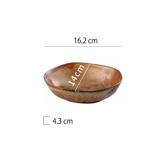 山野風異型深盤 | 8色 | 長 16.2 cm 陶瓷 異型深盤