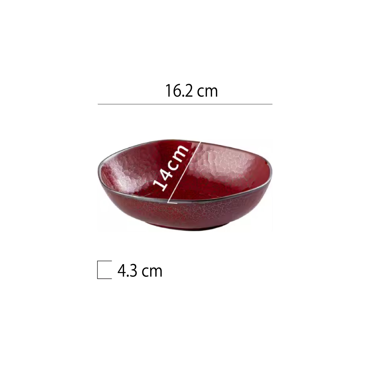 山野風異型深盤 | 8色 | 長 16.2 cm 陶瓷 異型深盤