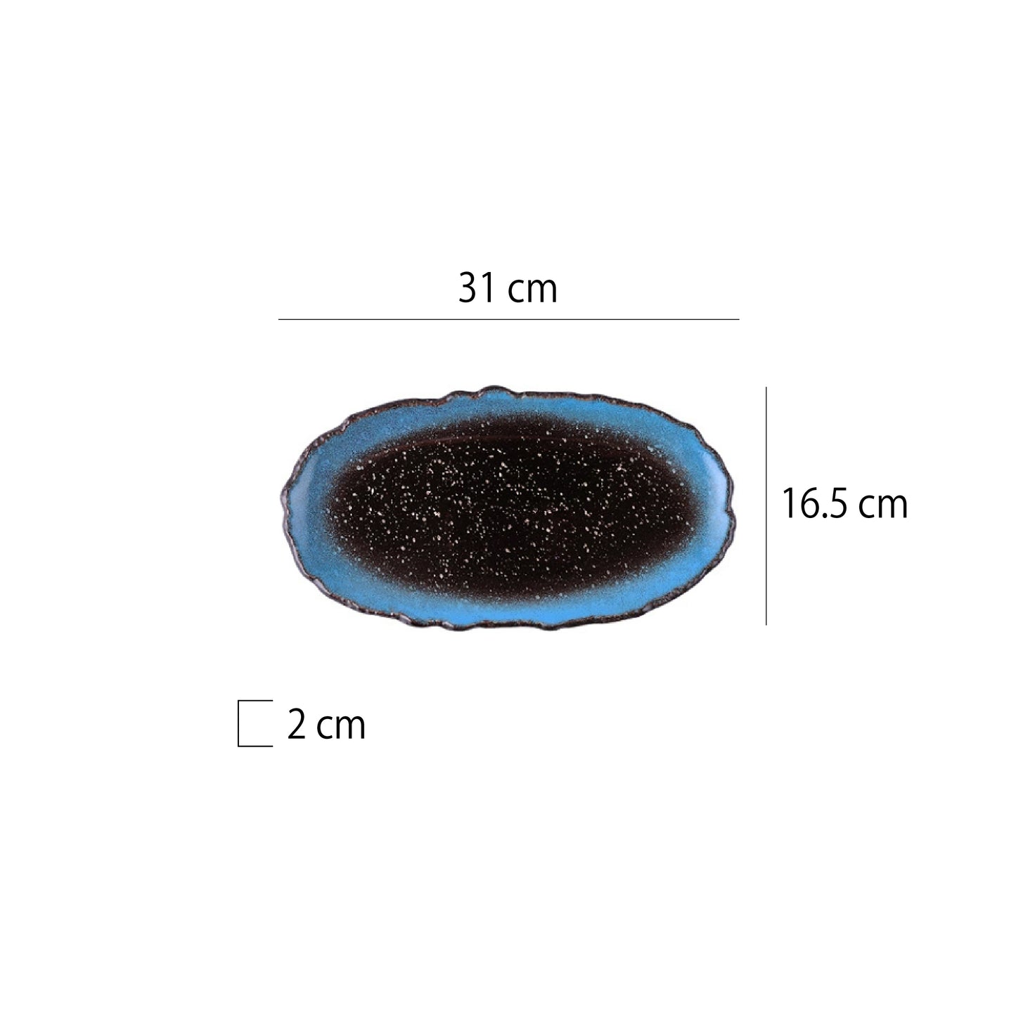 陶瓷不規則橢圓淺盤 | 5色 | 長 25.5~36 cm 陶瓷 橢圓淺盤