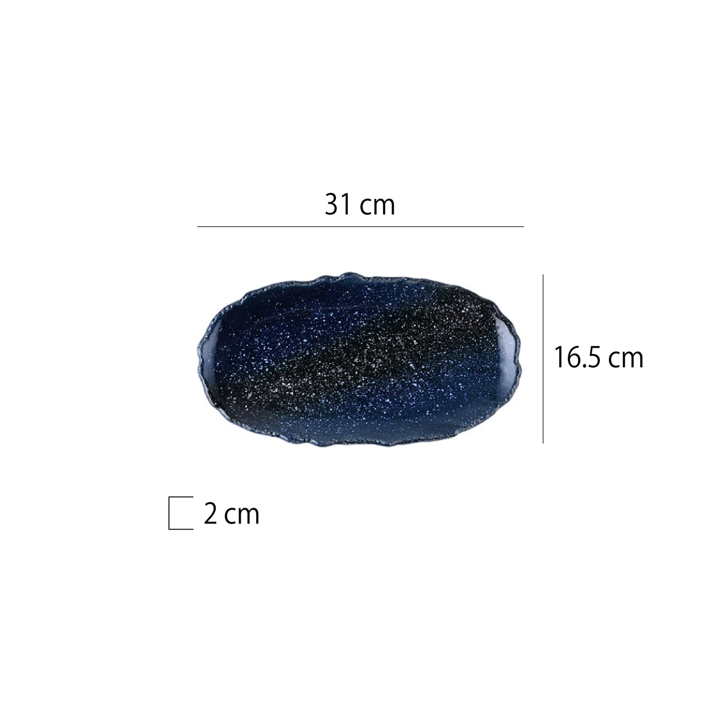 陶瓷不規則橢圓淺盤 | 5色 | 長 25.5~36 cm 陶瓷 橢圓淺盤
