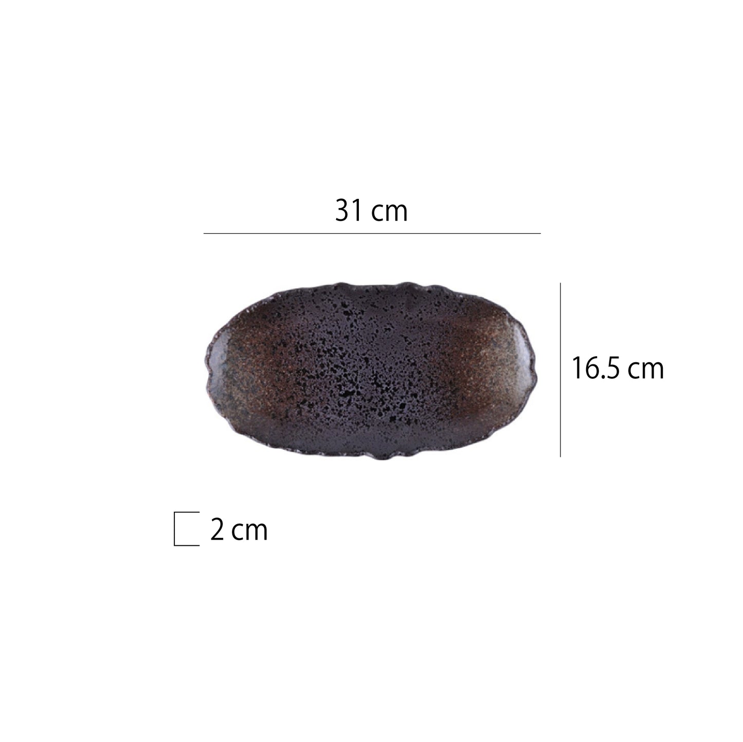 陶瓷不規則橢圓淺盤 | 5色 | 長 25.5~36 cm 陶瓷 橢圓淺盤