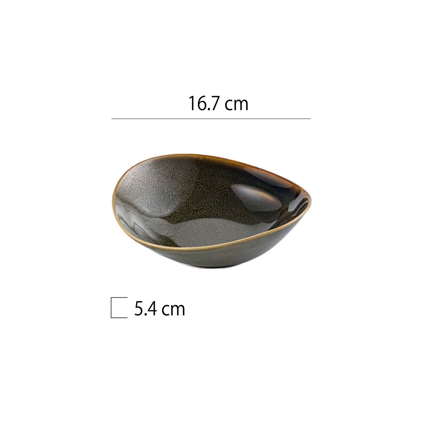 山野風異型深盤 | 8色 | 長 16.7 cm 陶瓷 異型深盤