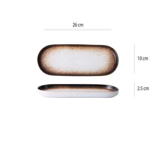 立邊橢圓長盤 | 4色 |  直徑26~30.5 cm  陶瓷 長盤