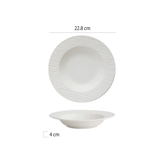 9吋石紋草帽盤 | 2色 | 直徑 22.8 cm 陶瓷 草帽盤