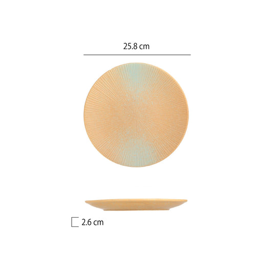 10吋沐光陶瓷圓平盤 | 2款 | 直徑 25.8~26 cm 陶瓷 圓盤