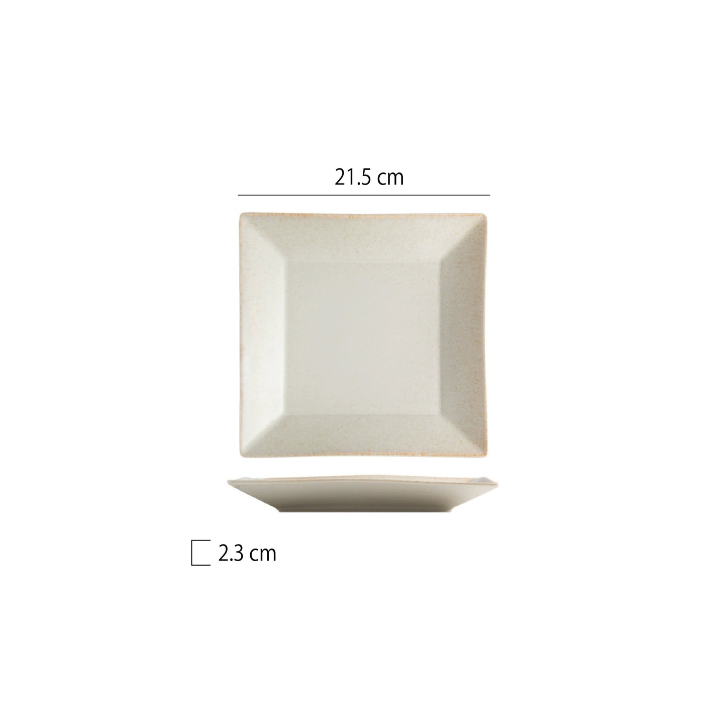 窯變翹邊四方盤 | 3色 | 長 21.5~26.2 cm 陶瓷 正方盤