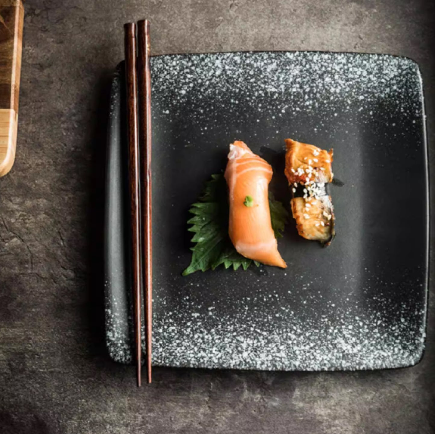 日式摺邊圓角正方盤 | 7色 | 長 20.5~27.5 cm 陶瓷 正方盤