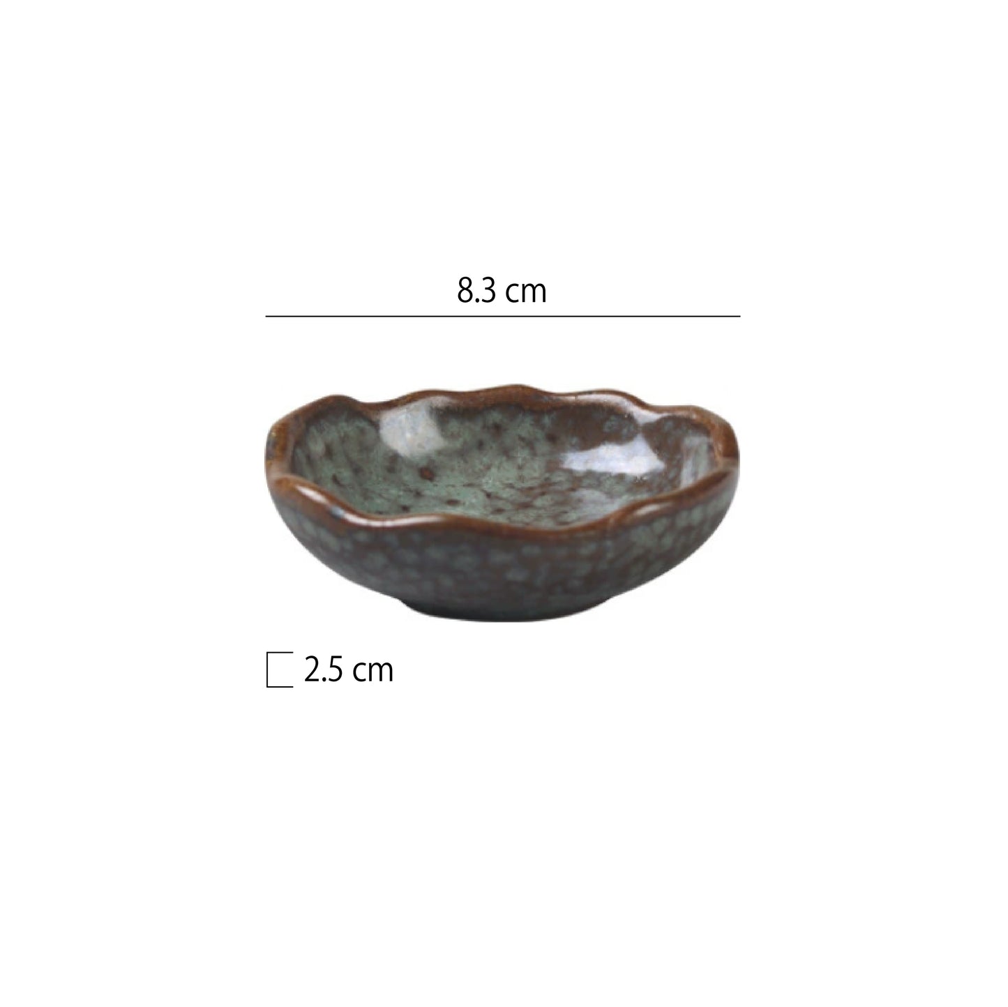 3.3吋不規則邊小碟 | 8色 | 直徑8.3 cm 陶瓷 小菜碟