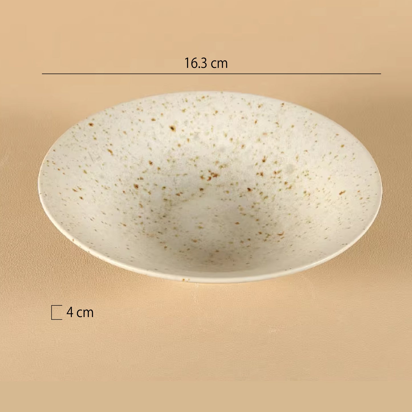 粗陶窯變釉點尖腳圓深盤 | 2色 | 直徑 16.3~24.7 cm 陶瓷 錐型圓深盤