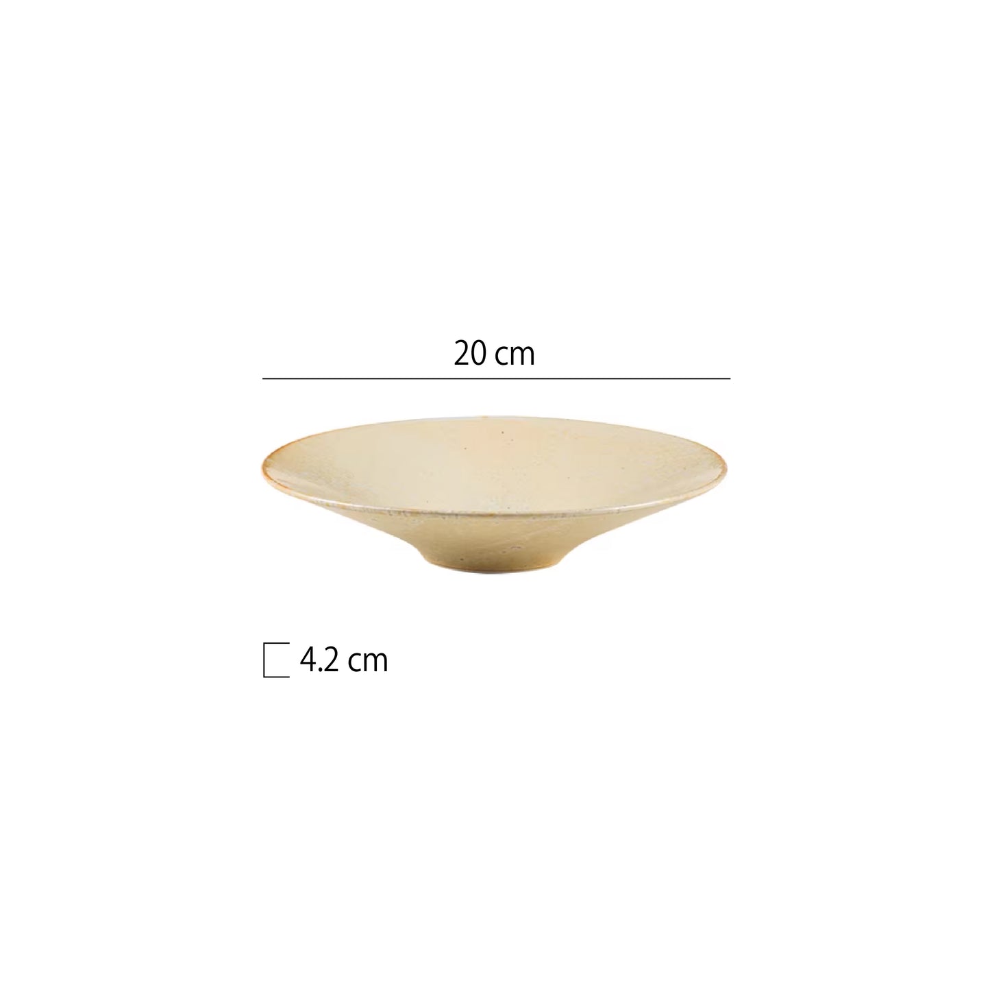 窯變斗笠圓盤 | 4色 | 直徑 20~28 cm 陶瓷 錐型圓深盤