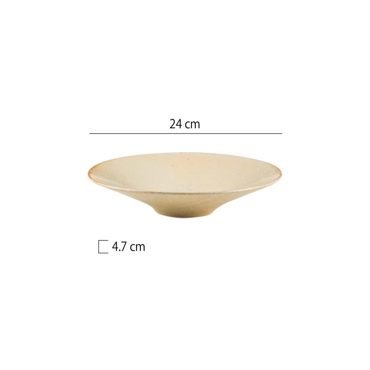 窯變斗笠圓盤 | 4色 | 直徑 20~28 cm 陶瓷 錐型圓深盤