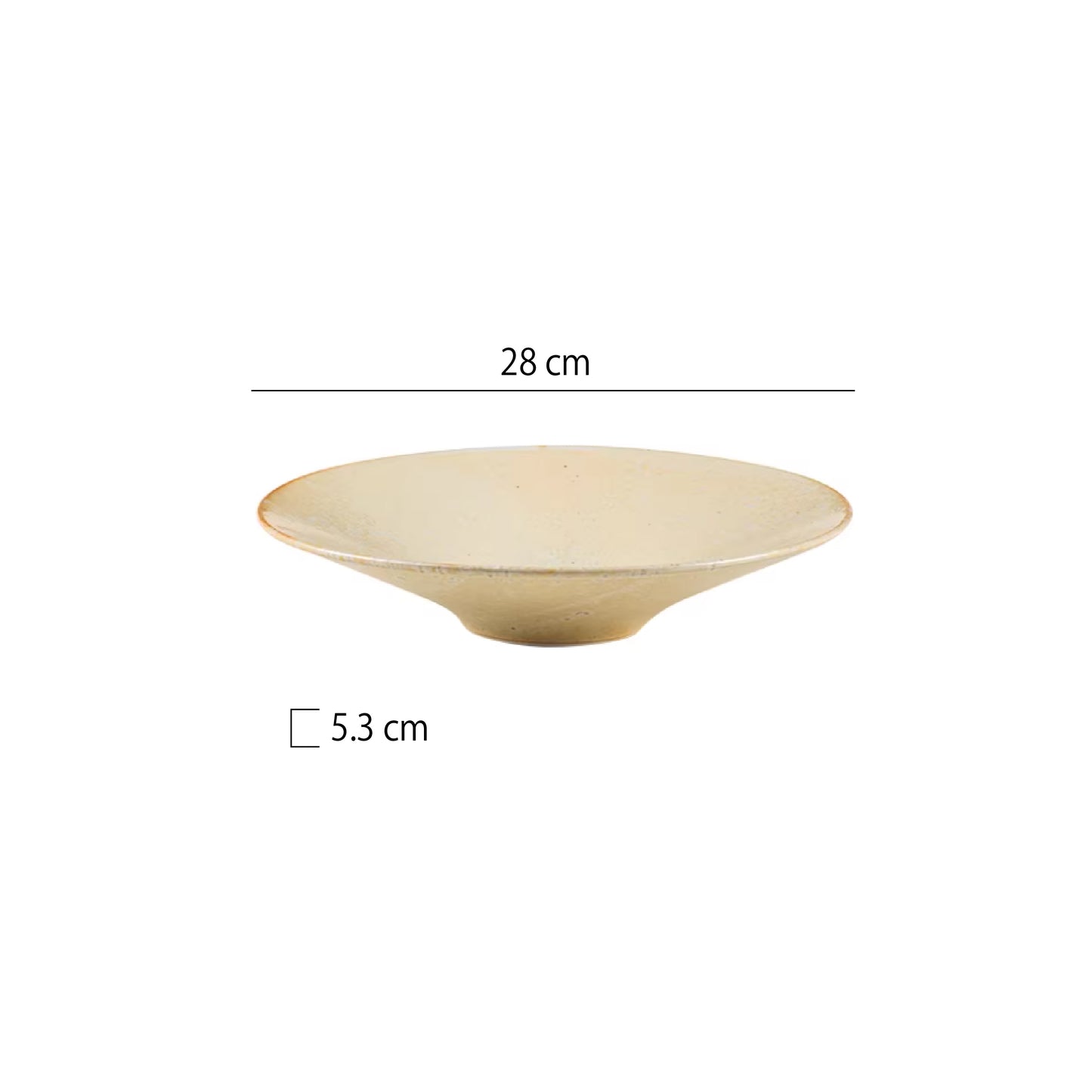 窯變斗笠圓盤 | 4色 | 直徑 20~28 cm 陶瓷 錐型圓深盤