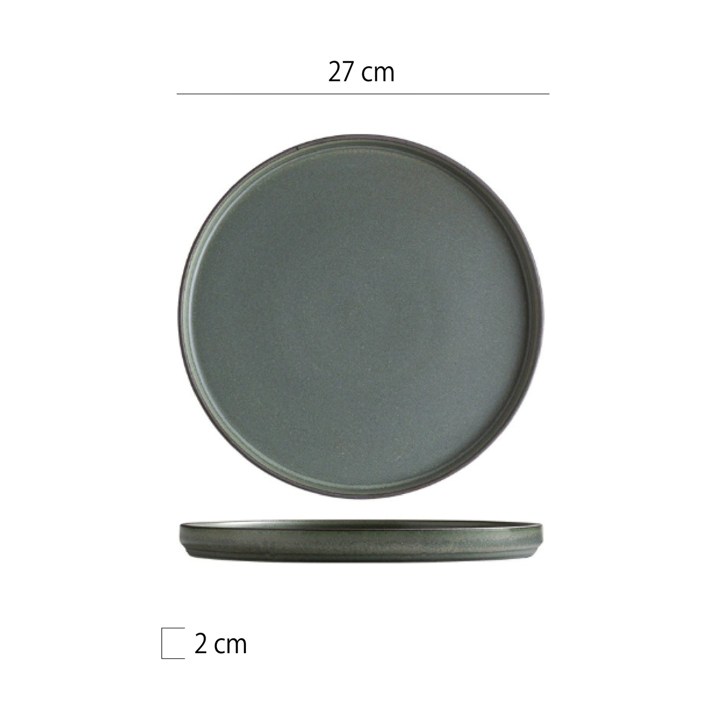 窯變立邊圓盤 | 3色 | 直徑 20.5~31.5 cm 陶瓷 立邊圓盤