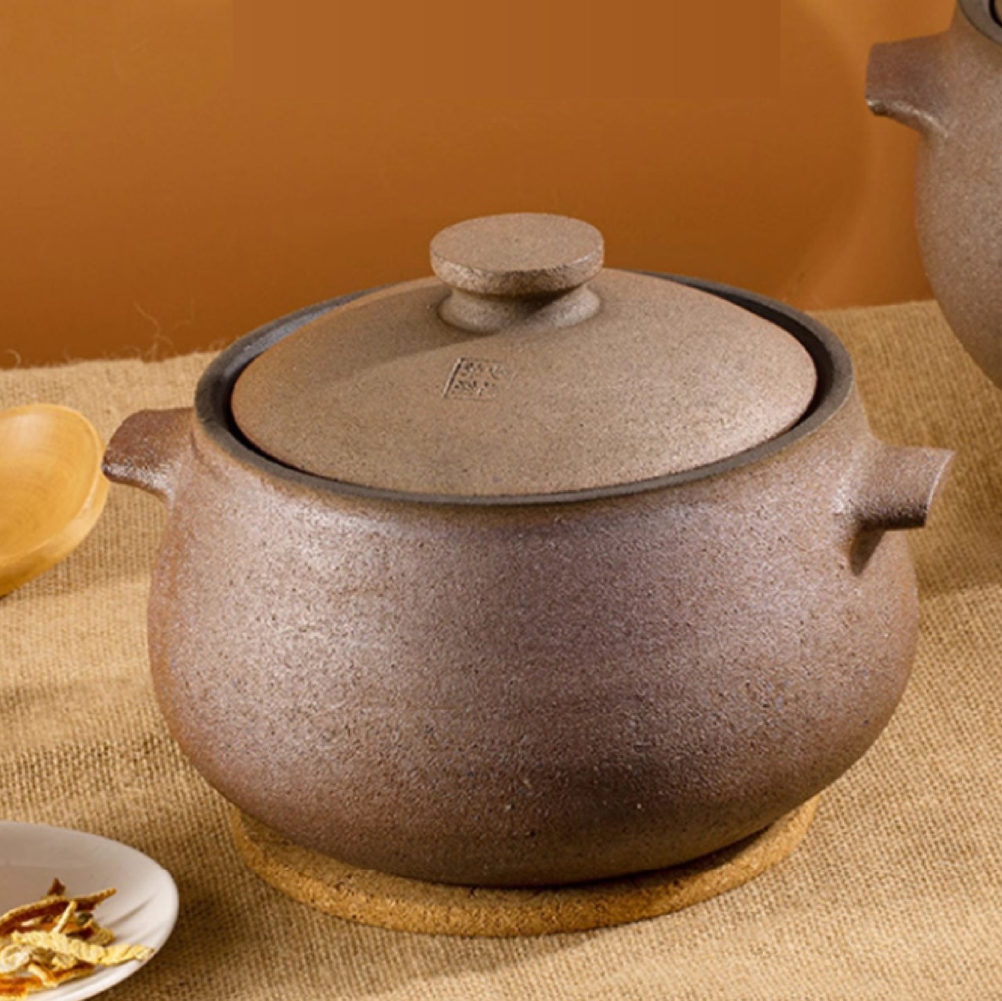 無釉白鱔泥手工沙鍋 | 9L~11L 陶瓷 鍋