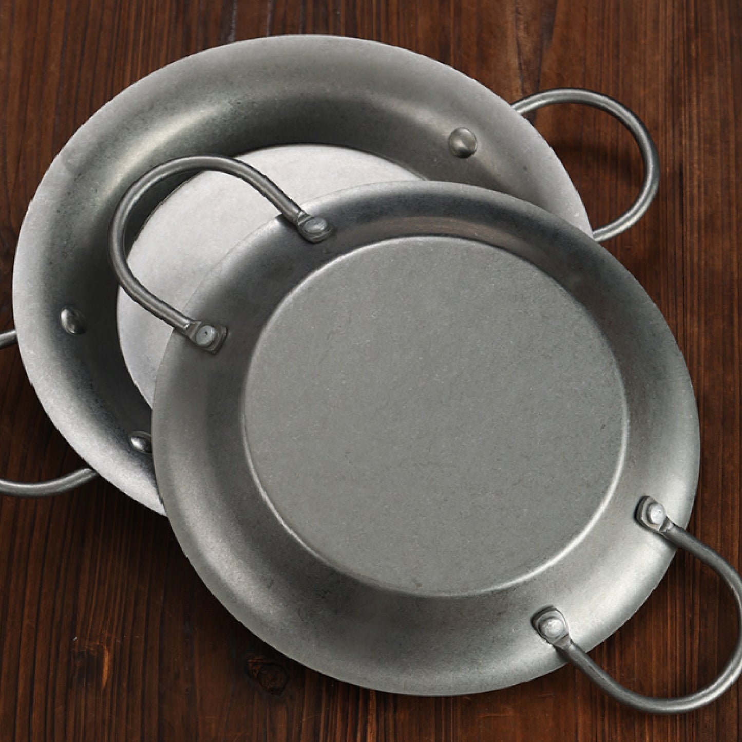 復古雪花不鏽鋼雙耳海鮮鍋 | 金銀 | 20.5~28.5 cm  不鏽鋼 鍋