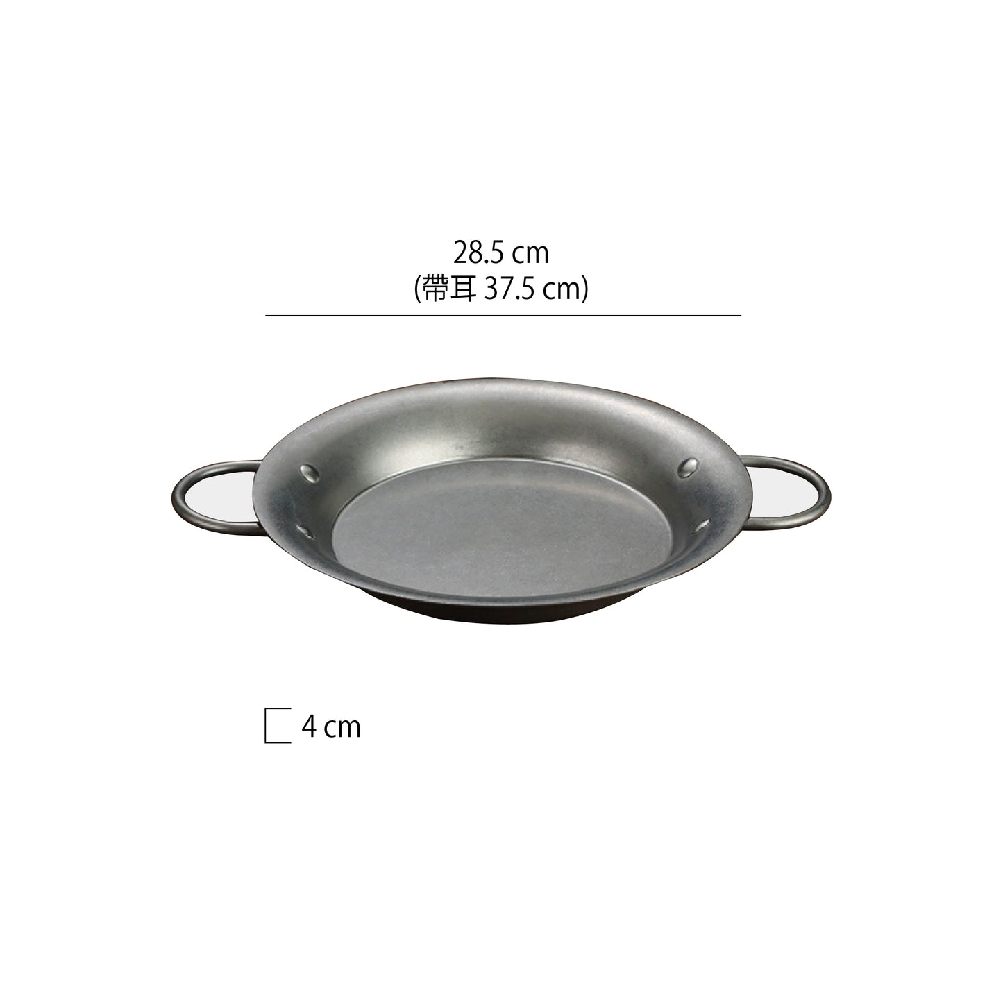 復古雪花不鏽鋼雙耳海鮮鍋 | 金銀 | 20.5~28.5 cm  不鏽鋼 鍋